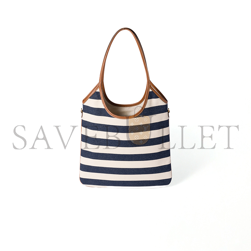 MIU MIU IVY CANVAS AND LEATHER BAG 5BG231_2IBB (40*35cm) MIU MIU IVY CANVAS AND LEATHER BAG 5BG231_2IBB (40*35cm)